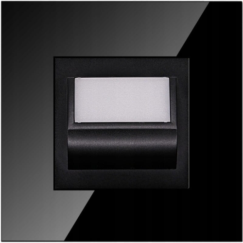 LED-Traplamp Warm 1W Glas Zwart MIUUN
