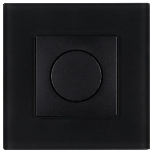 Schakelaar Draaibare Lichtdimmer Glazen Mat Zwart MIUUN