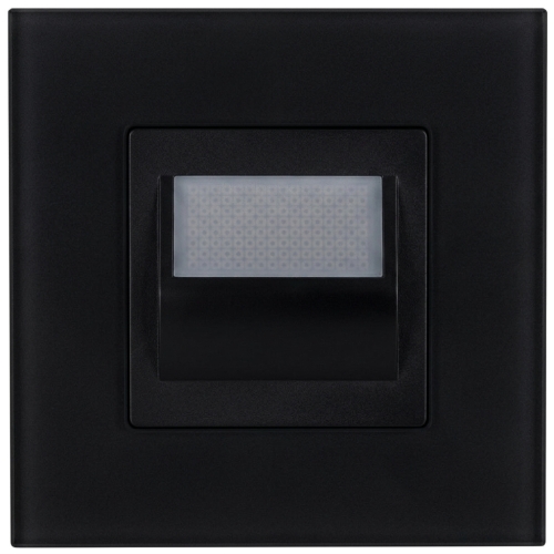 LED Vloer-/Traplamp Set Met Glazen Afdekraam Mat Zwart MIUUN