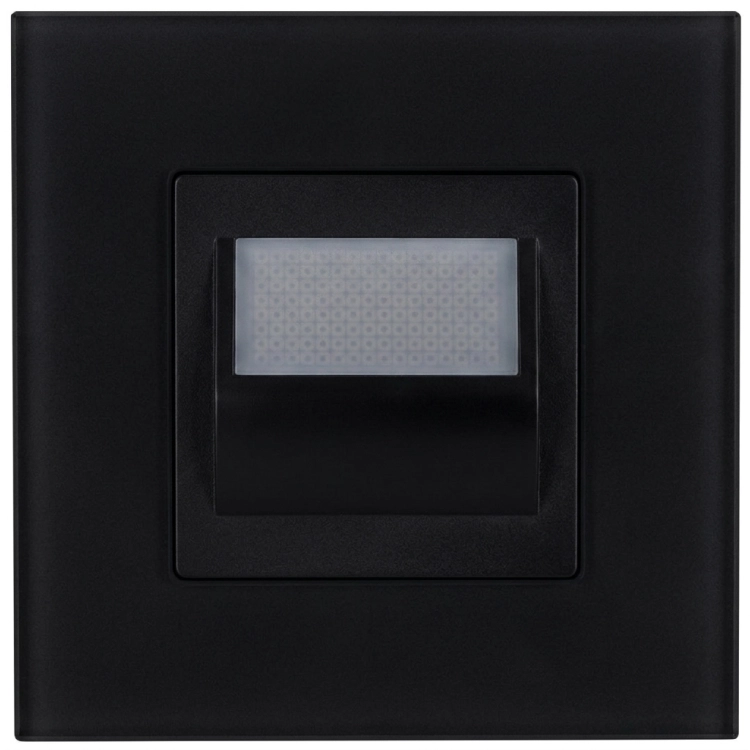 LED Vloer-/Traplamp Set Met Glazen Afdekraam Mat Zwart MIUUN