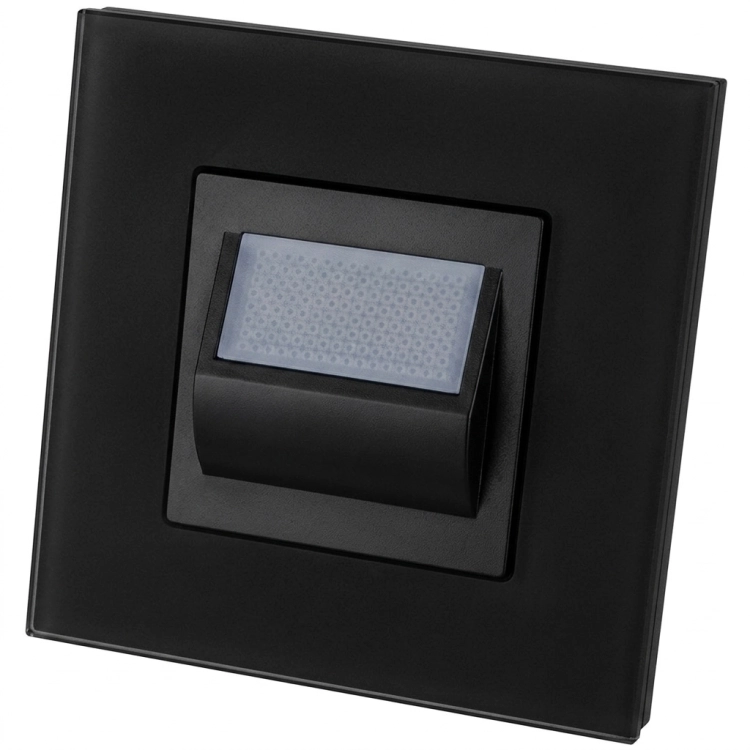 LED Vloer-/Traplamp Set Met Glazen Afdekraam Mat Zwart MIUUN