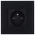 Stopcontact Glazen Mat + Dubbele USB C+C-Lader 20W Zwart MIUUN