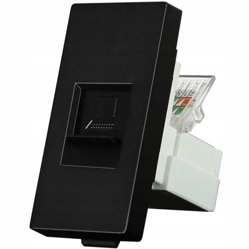 Module RJ45-Netwerkaansluiting Kat 6 Zwart MIUUN