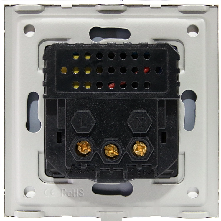 Matglazen Stopcontact + Dubbele USB C+C-Lader 20W Wit MIUUN
