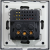 Stopcontact Glazen Mat Met Aardpen + Dubbele USB A+C-Lader 20W MIUUN