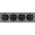 Stopcontact Viervoudig Glazen Mat Schuko Zwart Viervoudig Afdekraam En 4 X Stopcontact