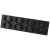 Stopcontact Viervoudig Glazen Mat Zwart Viervoudig Afdekraam En 4 X Stopcontact MIUUN