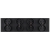 Stopcontact Viervoudig Glazen Mat Zwart Viervoudig Afdekraam En 4 X Stopcontact MIUUN