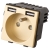Module Stopcontact Met Aardpen + Dubbele USB-Lader A+A Goud Voor Afdekramen MIUUN