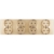 Viervoudig Glazen Mat Schuko-Stopcontact Goud Viervoudig Afdekraam En 4 X Stopcontact