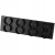 Viervoudig Schuko-Stopcontact Zwart PVC-Afdekraam Viervoudig En 4 X Stopcontact