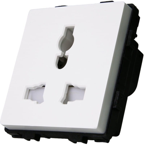 Module Universeel Stopcontact PL UK EU US Wit Voor Afdekramen MIUUN