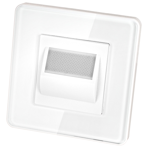 LED-Vloerlamp Trapverlichting Set Met Glazen Afdekraam Hoogglans Wit MIUUN