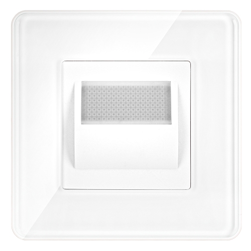 LED-Vloerlamp Trapverlichting Set Met Glazen Afdekraam Hoogglans Wit MIUUN