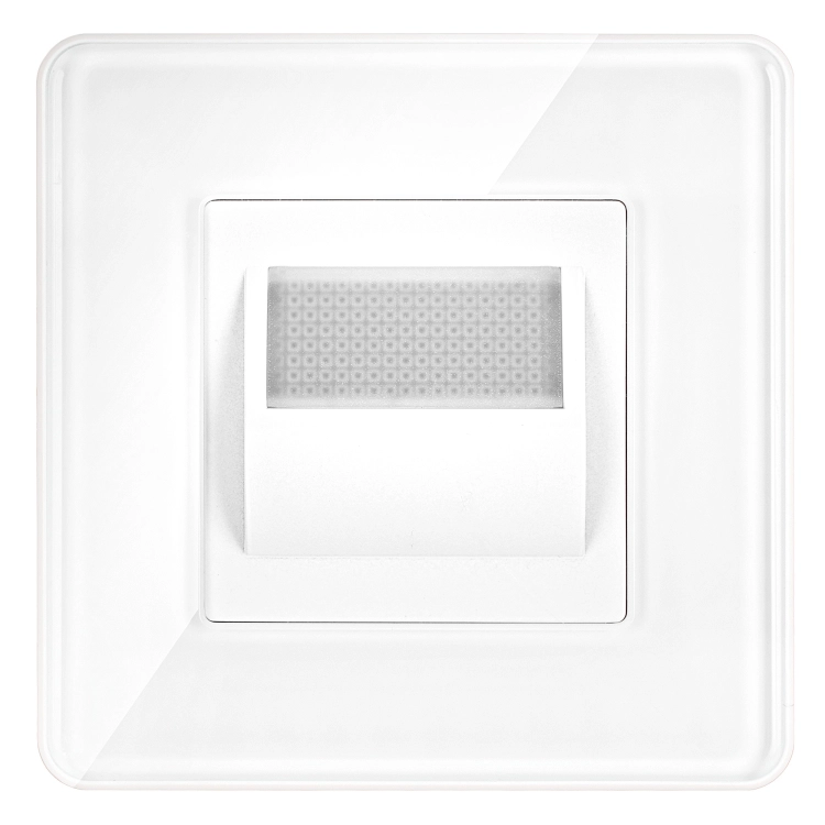 LED-Vloerlamp Trapverlichting Set Met Glazen Afdekraam Hoogglans Wit MIUUN