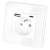 Stopcontact Glas Hoogglans Met Aardpen + Dubbele USB A+C-Lader 20W Wit MIUUN