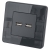 Dubbele USB-Lader 3.1A Grijs Set Met Glazen Hoogglans Afdekraam MIUUN