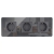 Drievoudig Glazen Hoogglans Schuko-Stopcontact Grijs Drievoudig Afdekraam En 3 X Stopcontact