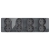 Viervoudig Schuko-Stopcontact Glas Glans Grijs Viervoudig Afdekraam En 4 X Stopcontact