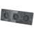 Drievoudig Stopcontact Glas Glans Grijs Drievoudig Afdekraam En 3 X Stopcontact MIUUN