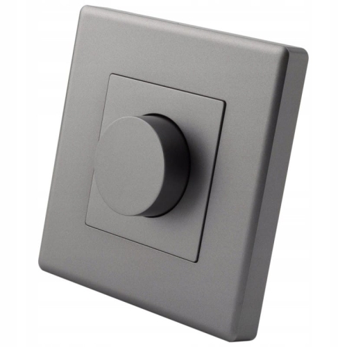 Schakelaar Lichtdimmer Draaibaar Grijs Set Met Afdekraam PVC MIUUN