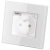 Stopcontact Met Aardpen Badkamer Met Klep Wit Glas MIUUN