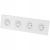Viervoudig Stopcontact Wit Met Aardpen Set PVC Viervoudig Afdekraam 4 X Enkel Stopcontact MIUUN