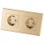 Dubbel Schuko-Stopcontact Goud Set PVC Tweevoudig Afdekraam 2 X Stopcontact MIUUN