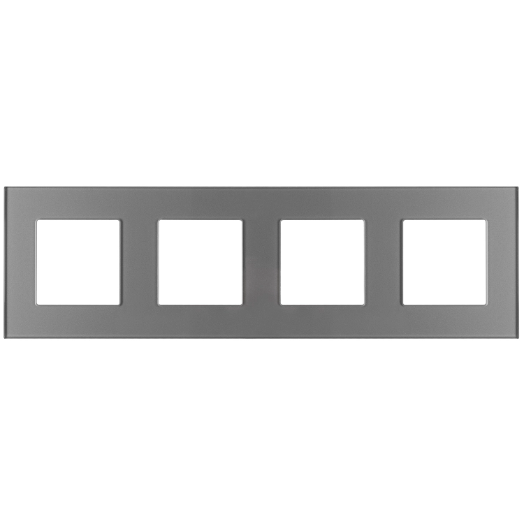 Mat glazen viervoudig grijs afdekraam verticaal horizontaal voor MIUUN-modules