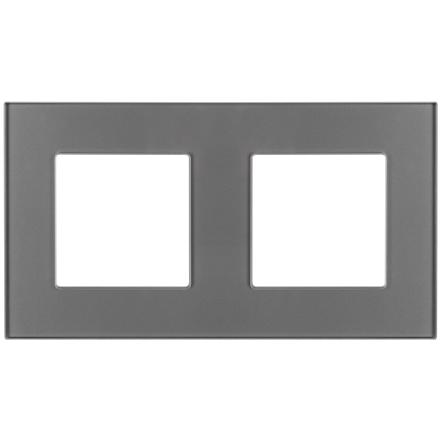 Mat glazen tweevoudig grijs afdekraam verticaal horizontaal voor MIUUN-modules
