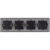 Viervoudig glazen MAT grijs stopcontact viervoudig afdekraam en 4 x stopcontact MIUUN