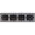 Viervoudig glazen MAT grijs stopcontact viervoudig afdekraam en 4 x stopcontact MIUUN