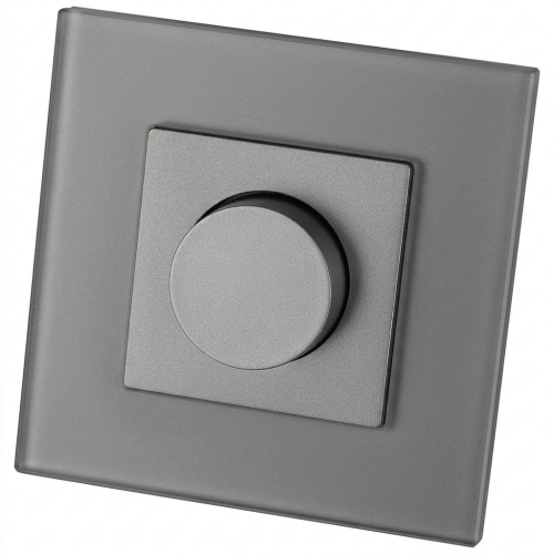 Schakelaar Draaibare Lichtdimmer Glazen MAT Grijs MIUUN