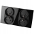 Dubbel Glazen Stopcontact Zwart Set Tweevoudig Afdekraam En 2 X Dubbel Stopcontact MIUUN