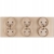 Drievoudig Glazen Stopcontact Goud Set Afdekraam En 3 X Dubbel Stopcontact