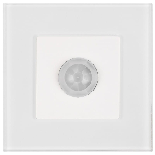 PIR-Bewegingsmelder Wand Glas Wit