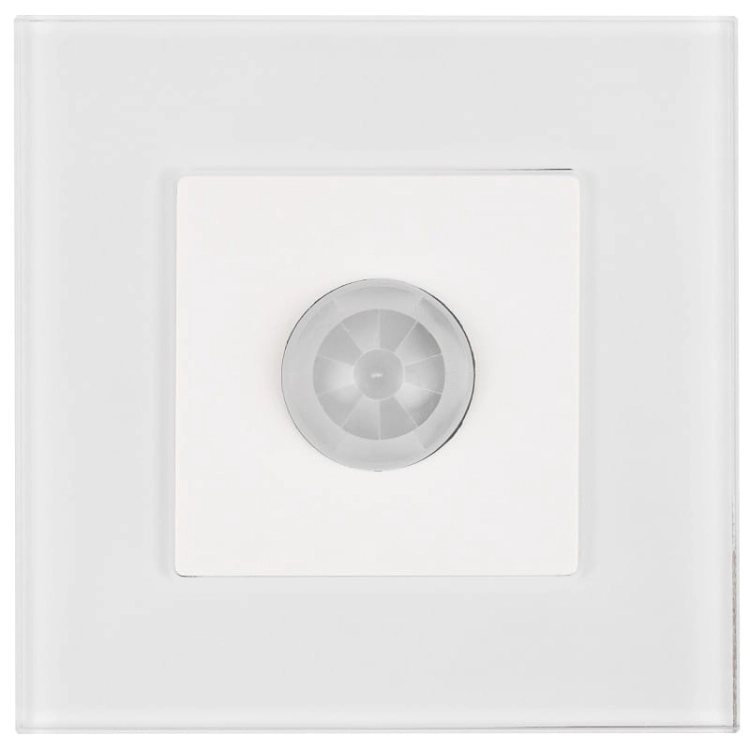 PIR-Bewegingsmelder Wand Glas Wit