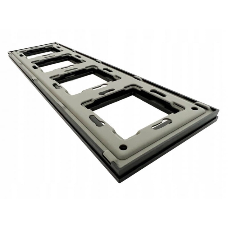 Aluminium Viervoudig Afdekraam Zwart Voor Modules MIUUN