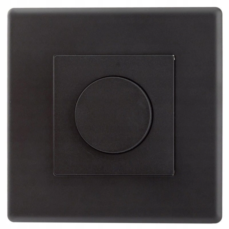 Mechanische Lichtdimmer Zwart Set Met PVC-Afdekraam MIUUN