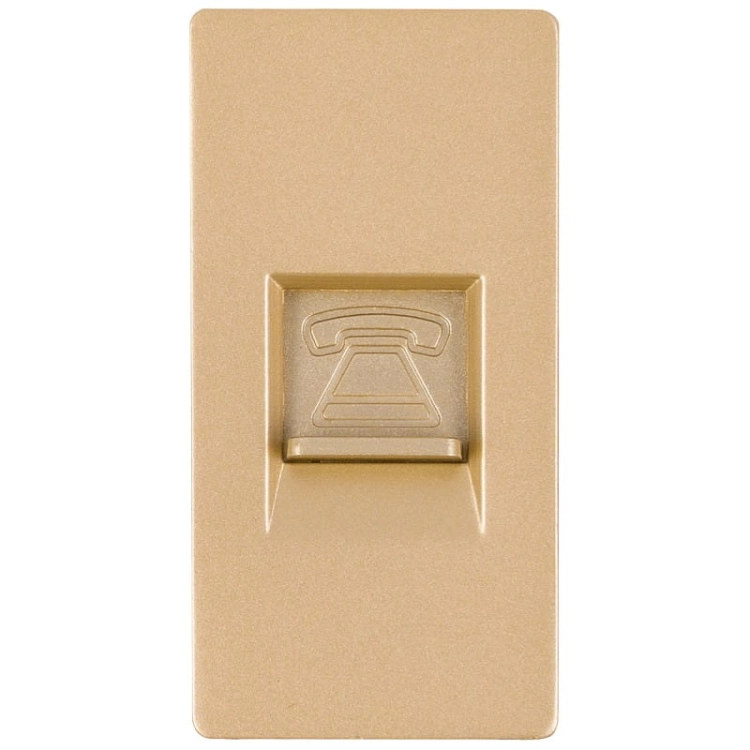 Module RJ11-Telefoonaansluiting 4 PIN Goud Voor Afdekramen MIUUN