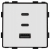 Module Drievoudig USB-Laadstopcontact 65W A+C+C Wit Voor Afdekramen MIUUN