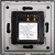 PIR-Bewegingsmelder Wand Glas Zwart MIUUN