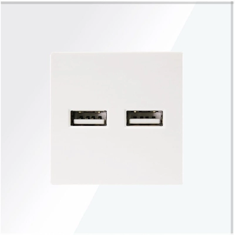 Dubbele USB-Lader Type A+A 3.1A Wit MIUUN