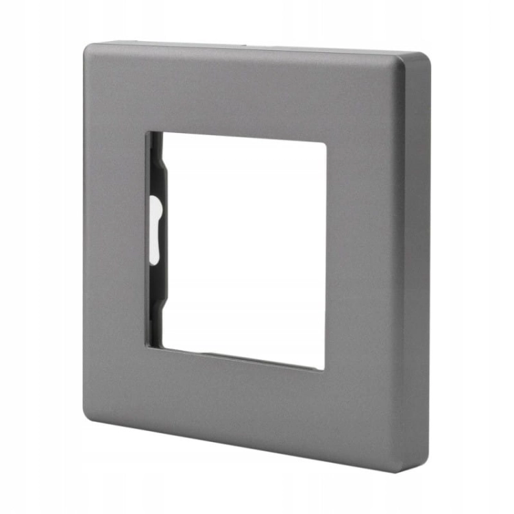 Beldrukker Enkel Grijs Set Met Afdekraam PVC MIUUN