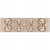 Viervoudig Glazen Stopcontact Goud Set Afdekraam En 4 X Dubbel Stopcontact