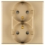 Dubbel Schuko-Stopcontact Met Aarding Zonder Aardpen Goud Set Met PVC-Afdekraam MIUUN