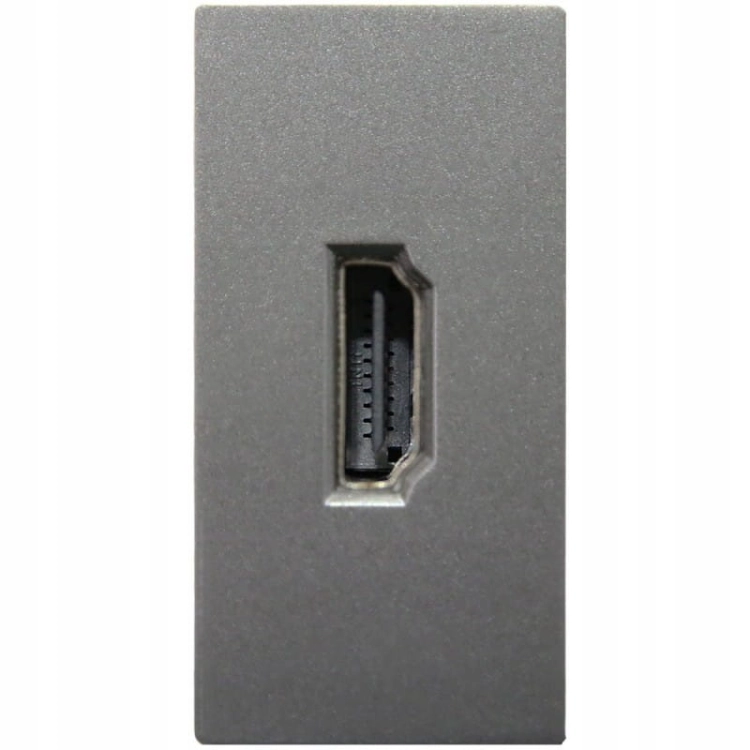 Module HDMI-Aansluiting Grijs Voor Afdekramen
