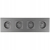 Viervoudig Stopcontact Grijs Met Aardpen Set PVC Viervoudig Afdekraam 4 X Enkel Stopcontact MIUUN