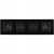 Viervoudig Stopcontact Glas Zwart Set Viervoudig Afdekraam 4 X Stopcontact
