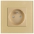 Stopcontact Glas Met Aardpen Goud MIUUN